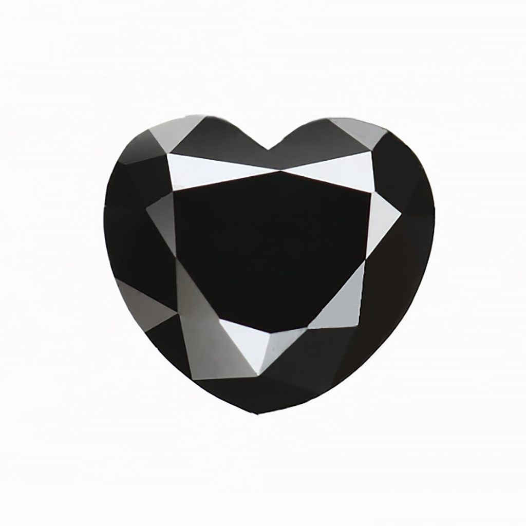 heart shaped black diamond