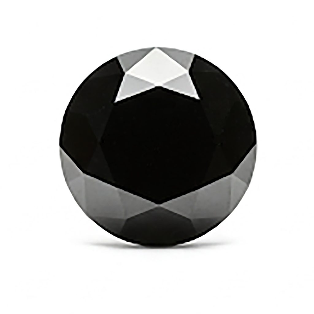 1.50 CT round shape black diamond