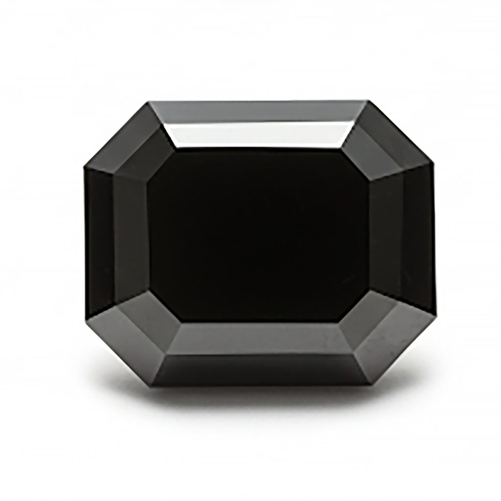 Emerald shape black Diamond