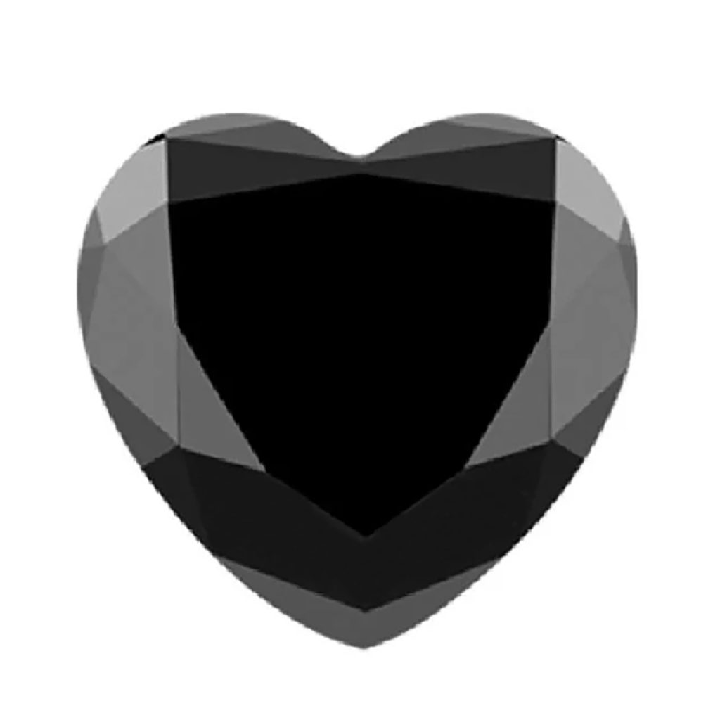 Heart shaped Black Diamond