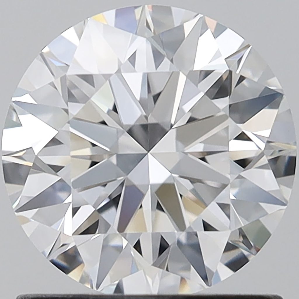 Round shape lab grown diamond