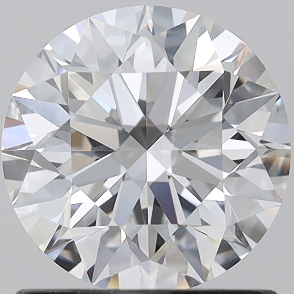 Round shape lab grown diamond
