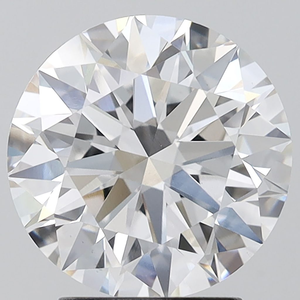 Round shape lab grown diamond