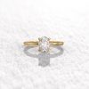 Oval lab grown diamond Ring