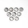 3 MM round rose cut salt and pepper diamonds
