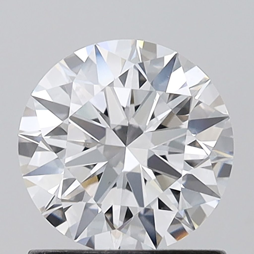1.01 CT Round lab grown diamond D color VS 1 clarity 6 mm