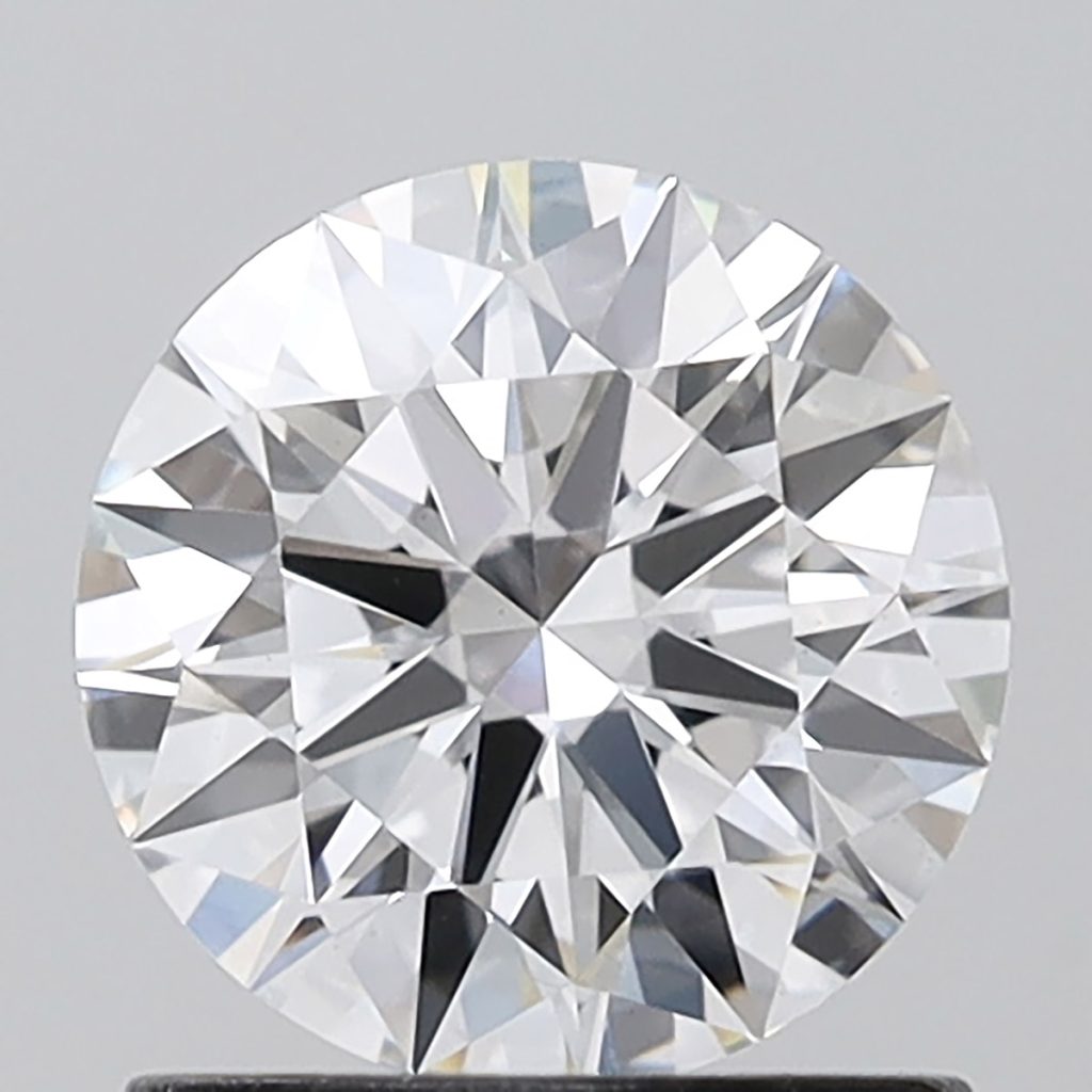 Round shape lab grown diamond