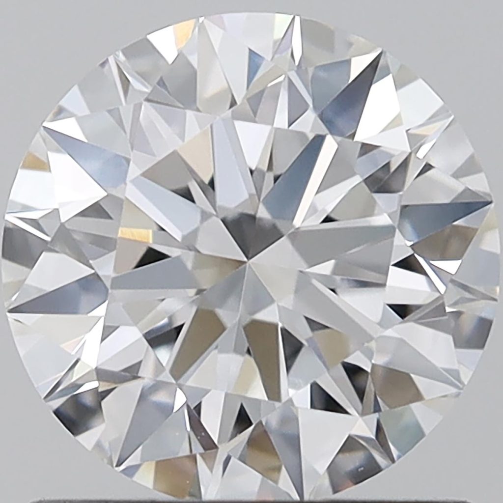 Round shape lab grown diamond