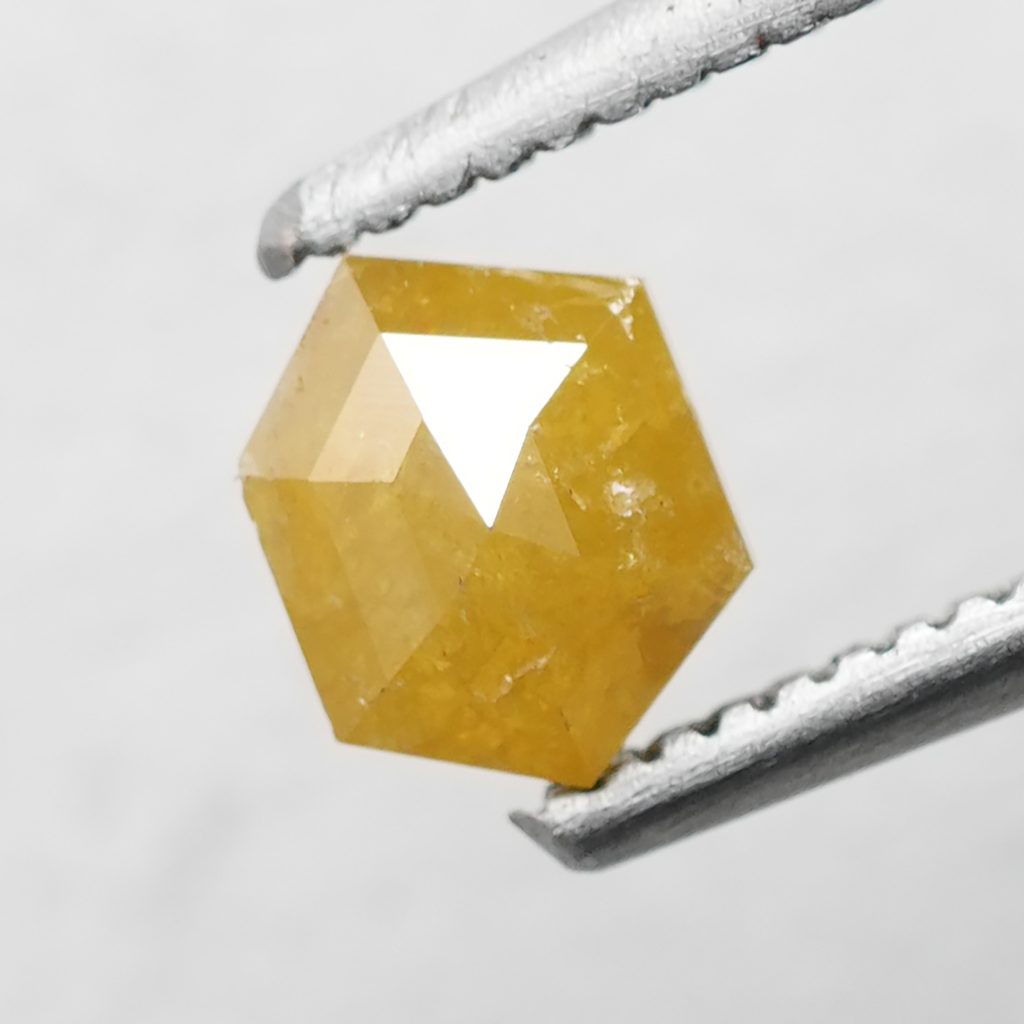 Hexagon Shape Rustic Diamond
