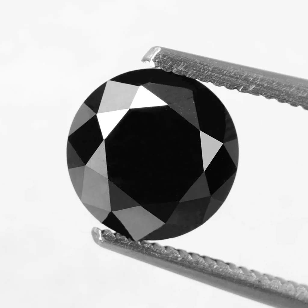 2.50 CT Round black diamond