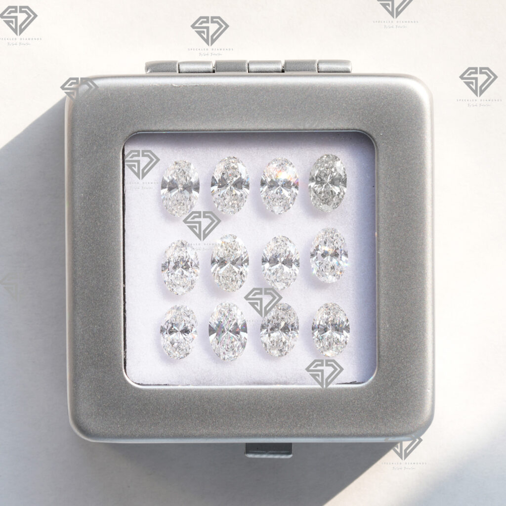 Oval shape lab grown diamonds