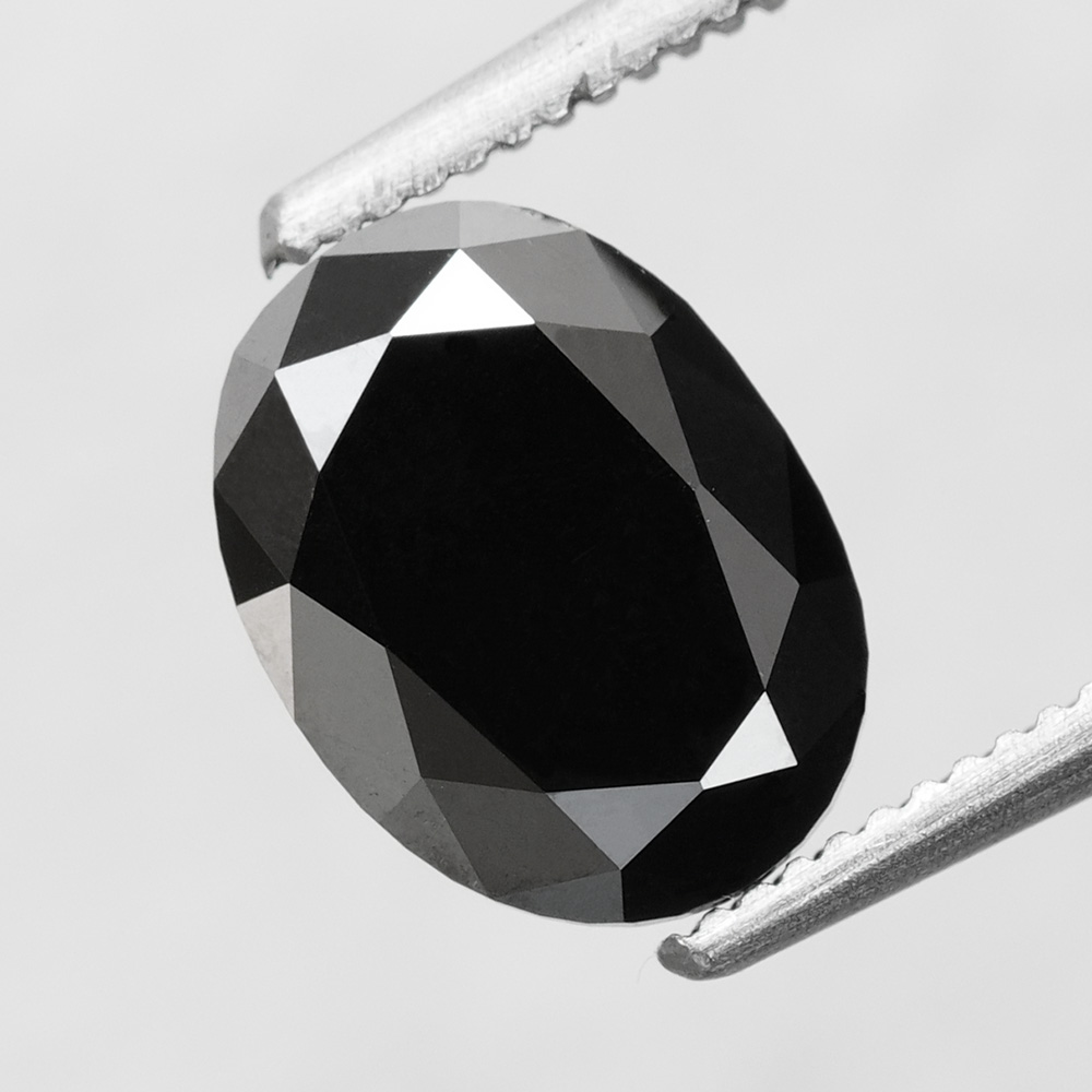 Oval shape Black Diamond