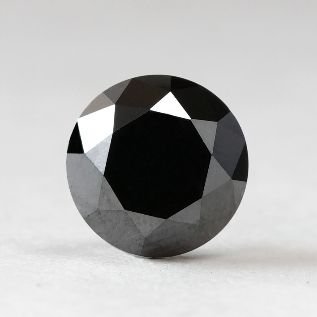 2.75 CT Round black diamond natural loose diamond for jewelry