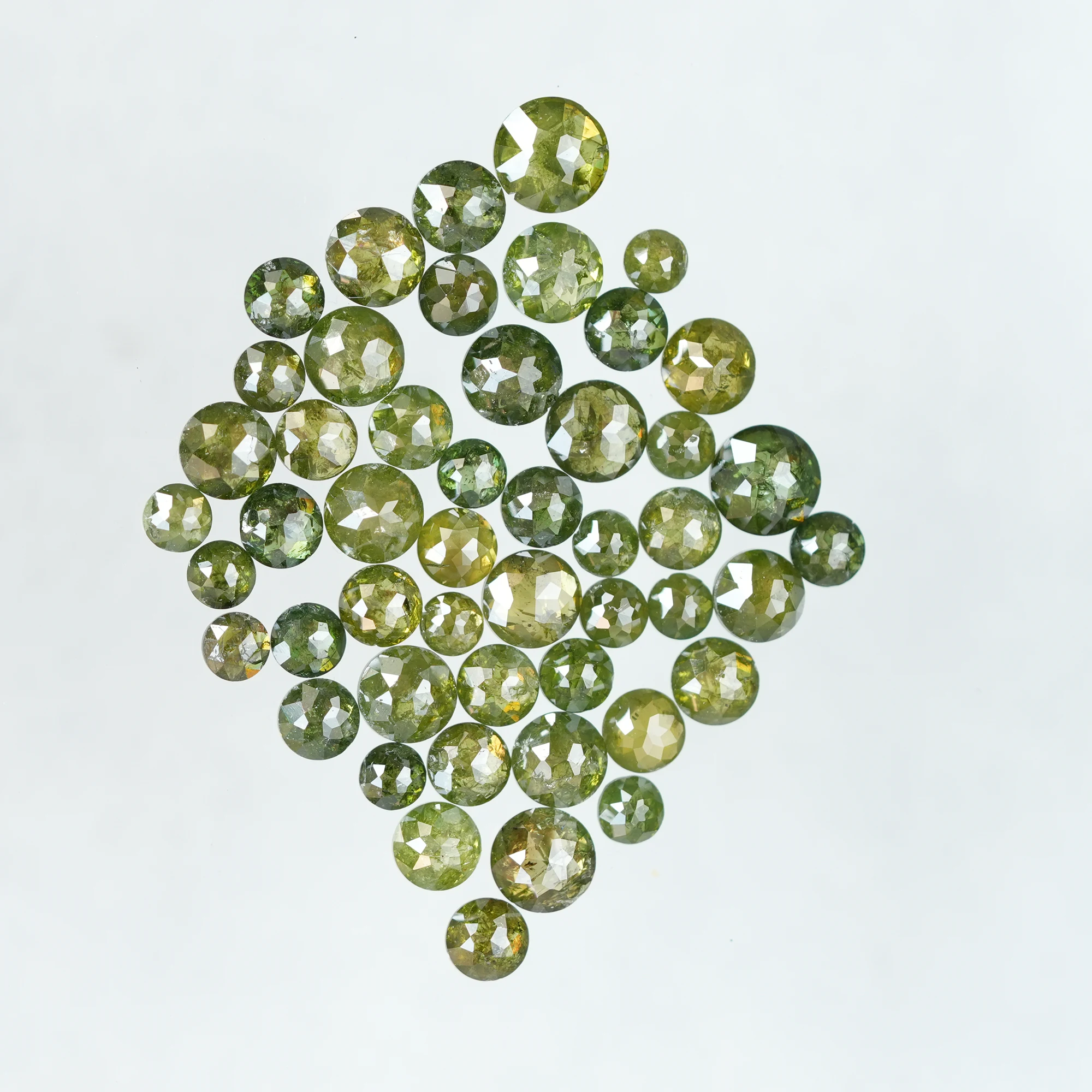 1.50 MM TO 3.00 MM Green color Natural loose Diamonds | Round Rose cut Green color Rustic Diamonds - Image 10