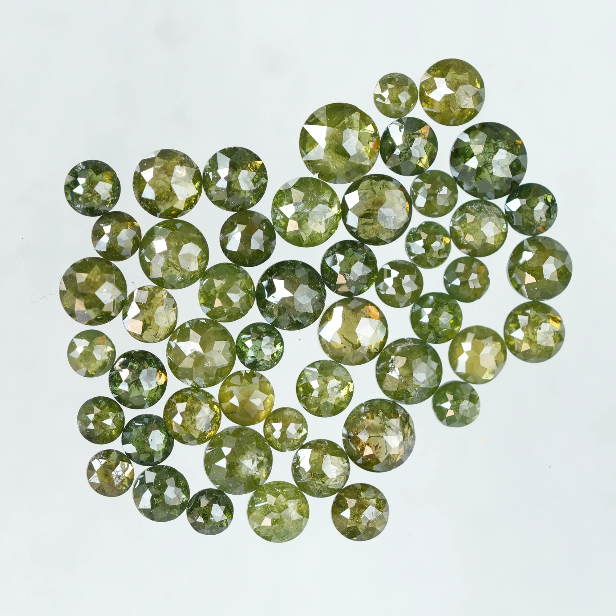 1.50 MM TO 3.00 MM Green color Natural loose Diamonds | Round Rose cut Green color Rustic Diamonds - Image 11