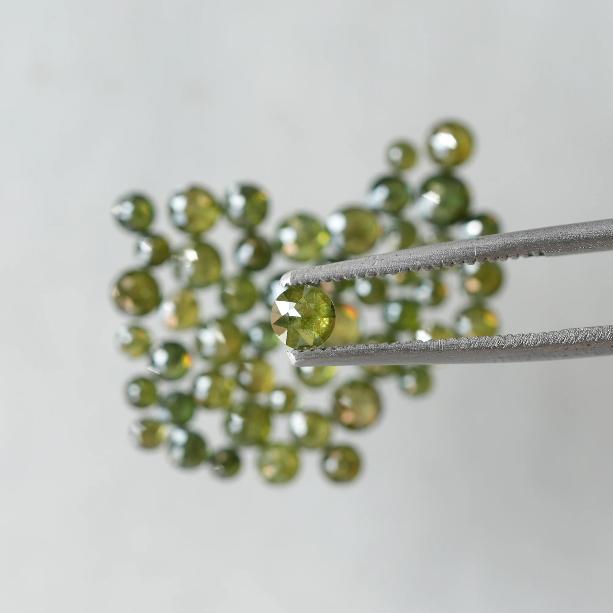 1.50 MM TO 3.00 MM Green color Natural loose Diamonds | Round Rose cut Green color Rustic Diamonds - Image 6