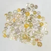 Natural loose mix color round rose cut rustic diamond lot weighing 8.06 carats with loose diamonds measuring 2 mm to 3.7 mm, ideal for engagement rings, earrings, pendants, bracelets and custom jewelry