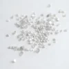 Natural misty white round brilliant cut melee diamond lot weighing 4.62 carats with loose diamonds measuring 1.3 mm to 2.5 mm, ideal for engagement rings, wedding bands, earrings, pendants, bracelets and custom fine jewelry