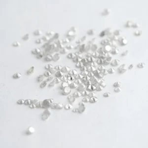 Natural misty white round brilliant cut melee diamond lot weighing 4.62 carats with loose diamonds measuring 1.3 mm to 2.5 mm, ideal for engagement rings, wedding bands, earrings, pendants, bracelets and custom fine jewelry