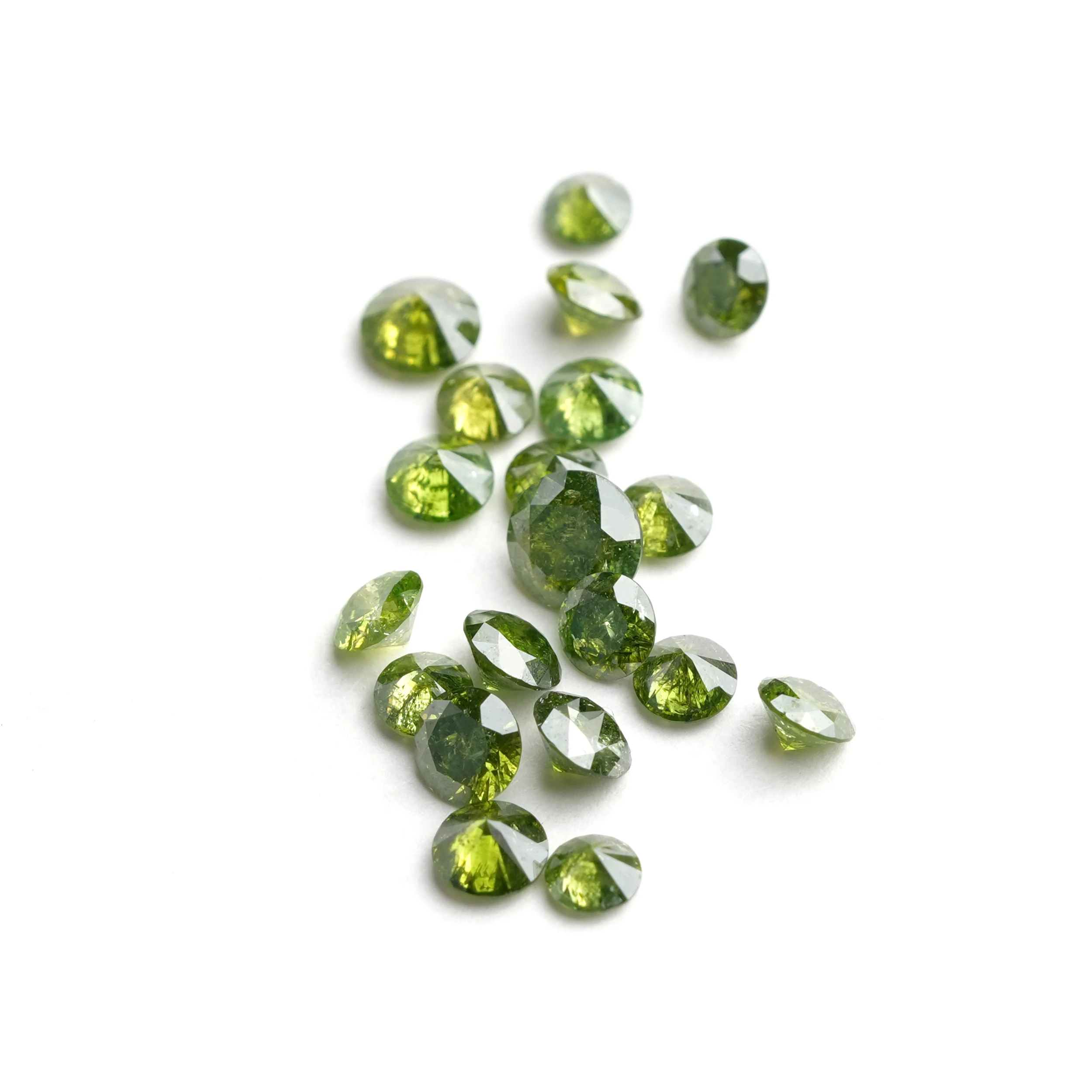 Natural Green Color Round Brilliant cut Diamonds | 2.75 CT Melee Diamonds Lot | 2.5 MM to 4 MM - Image 8